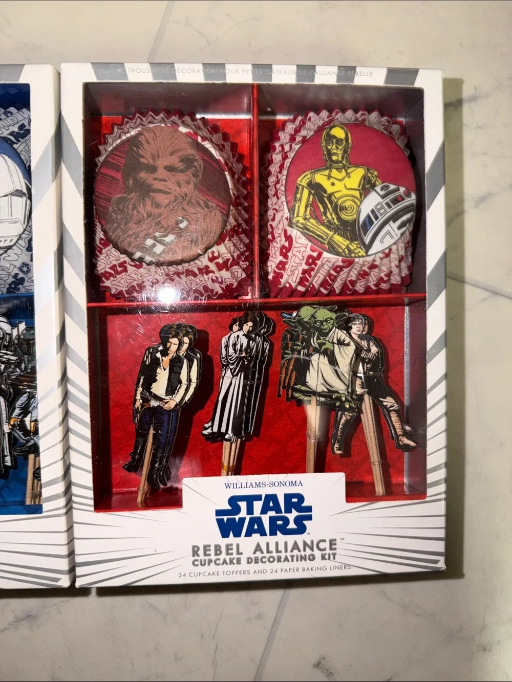 Star Wars Galactic Empire & Rebel Alliance Cupcake Decorating Kits - Blue & Red